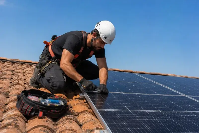 Maintenance et monitoring de panneaux solaires à Vézac