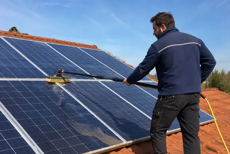 Nettoyage et entretien de panneaux solaires à Vézac